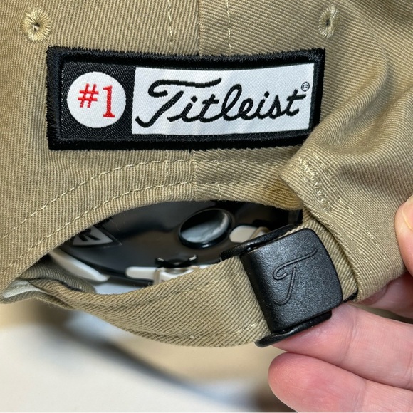 Titleist X Disney Mickey Mouse Dad Hat Strap Back Men's Khaki Golf Embroidered - Picture 7 of 13